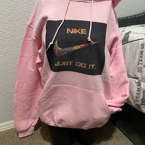 Pink hoodie